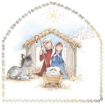 Pack of 6 Artistic Charity Christmas Cards (PH-CHPT0010), The Nativity, Sold in Aid of Age UK, British Heart Foundation