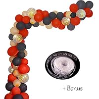 Red Black Gold Balloon Garland Arch Kit 16Ft Bidal Baby Shower Balloons Weeding Birthday Bachelorette Party Backdrop Black Red