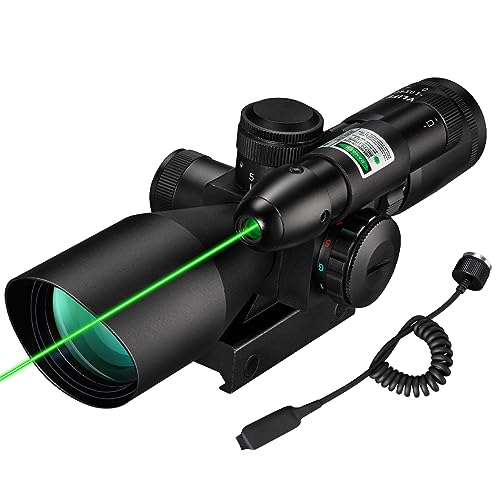 CVLIFE 2.510x40e Red & Green Illuminated Rifle Scope Mildot Scope