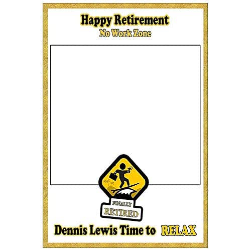 Custom Retirement Photo Booth Frame Prop Size 36x24