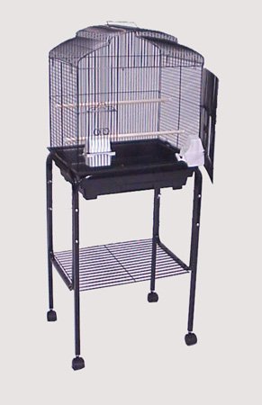 Rolling Stand for Bird Cage (Stand Only) – Black – 18″ x 14″ or 18″ x 18″