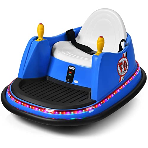 HONEY JOY Bumper Car for Kids, 6V Battery Powered Ride On Bumping Car