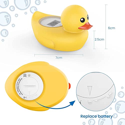 Famidoc Bath Thermometer Duck Water Thermometer for Baby Bath Safety