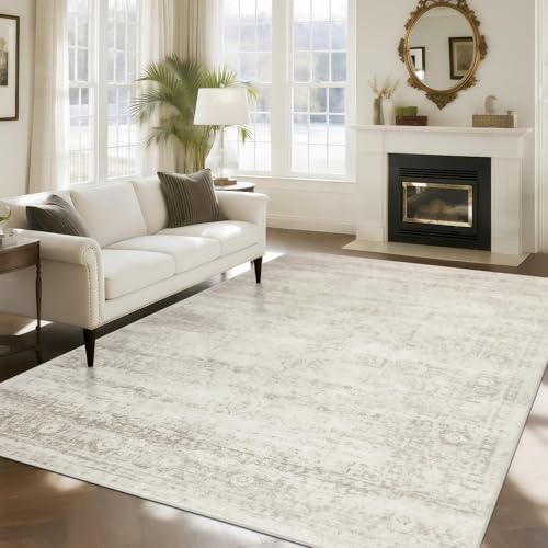 KONITILL Alfombra Lavable, Dormitorio o Oficina – Alfombra Grande Ultra Suave de Lana Falsa (Versión más Grande (160cmx200cm))