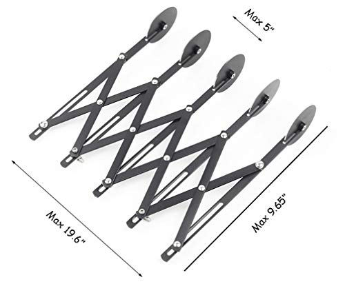 5 Wheel Nonstick Pastry Cutter, Wosoova Stainless Steel Dough Divider Expandable Pizza Slicer Knife, Multi-Wheel Baking Cutter Roller for Brownies, Cookies, Cake, Pasta Dough - Thumbnail 2