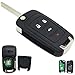 4 Buttons Uncut Keyless Entry Remote Shell Case Key Fob with Pad fit for Camaro Cruze Equinox Malibu OHT01060512