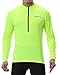 Spotti Men's Cycling Bike Jersey Long Sleeve with 3 Rear Pockets - Moisture Wicking, Breathable, Quick Dry Biking Shirt Yellow