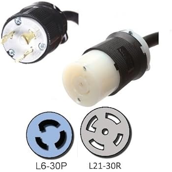 Rallonge électrique NEMA 6-20 75 Pieds 20A/250V - Câble 10/3 SJOOW - Boîte En Fer IBX-6153 - Neuf