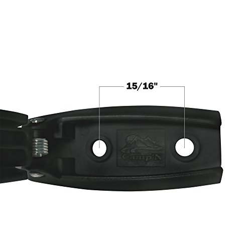 Camp'N -12 Pack- Baggage Door Catch - Clip - Holder - for RV, Trailer, Camper, Motor Home Baggage Doors (Black) - Thumbnail 6