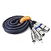 Tisino Dual XLR to RCA Cable, Heavy Duty 2 XLR Female to 2 RCA Male Patch Cord HiFi Stereo Audio Connection Interconnect Lead Wire - 10 ft / 3m