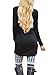 Pink Queen Women's Casual Long Sleeve Slim Ruched Tunic T-Shirt Dress M Black