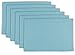 DII 100% Cotton, Ribbed 13x 19 Everyday Basic Placemat Set of 6, Light Blue