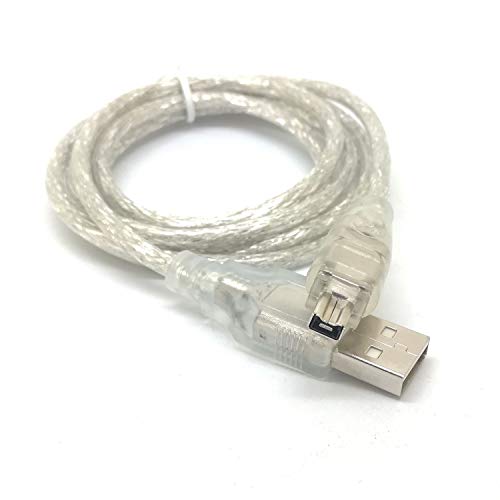 GuangMaoBo USB A Male Data Cable Firewire IEEE 1394 iLink for Mini DV HDV Camcorder to Laptop Computer Pc to Edit PC thinkpad MAC MacBook Cord Copy Play Video -for MacBook PRO THINKPAD HP DELL Laptop