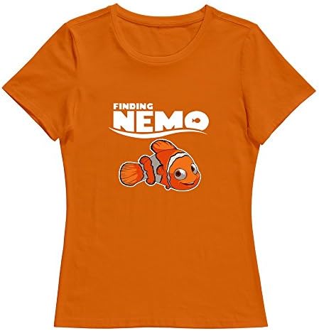 Finding Dory Nemo 2016 2 O Neck Women T-Shirt Orange Size L Hot Sale By Rahk