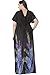 Zuku Life Women's V-Neck Versatile Long Floral Print Maxi Dress