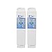 Tier1 9000 077104 Refrigerator Water Filter 2-pk | Replacement for Bosch 644845, REPLFLTR10, UltraClarity, 644845, 9000194412, 740570, 9000077095, 9000193914, Fridge Filter