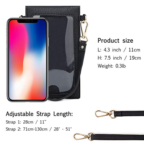 seOSTO Cell Phone Purse, Lightweight Small Wallet Purses and Handbags with 2 Shoulder Strap for Women