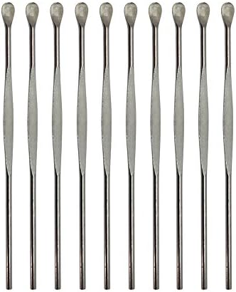 FBNYC Silver Element Spoon Stainless Tip Carving Tool - Set of 10