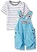 Calvin Klein Baby-Boys Printed Interlock Top and Denim Shortall