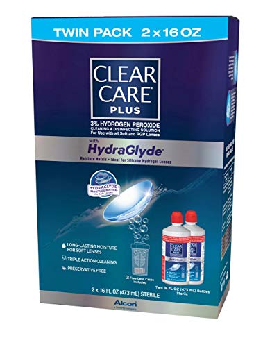 Product of Clear Care Plus Contact Lens Solution, 2 pk./16 oz. [Biz Discount]
