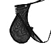 YiZYiF Men's 2 Piece Sheer Pajamas Nightwear Lingerie Set with Sissy Pouch Panties Black Medium