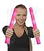 Fun Central AQ076 LED Foam Stick Baton Supreme, Party Sticks for Concert - Pink - 6 Pcs - 16 Inches