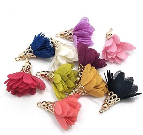 100Pcs Suede Handmade Tiny Soft Tassels Mini Tassels,Colorful Tassels, Earring Tassels Assorted Colors Randomly (28)