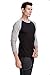 CYZ Men's Long Sleeve Thermal Waffle Baseball Crew Top-BlackGrey-L