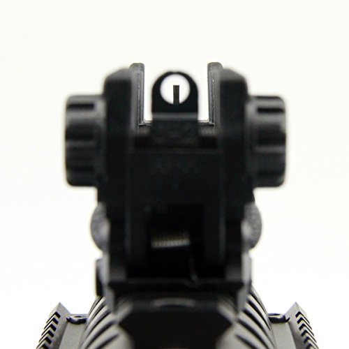 TACFUN Black Tactical Smart Polymer Front/Rear Combo Set Flip Up