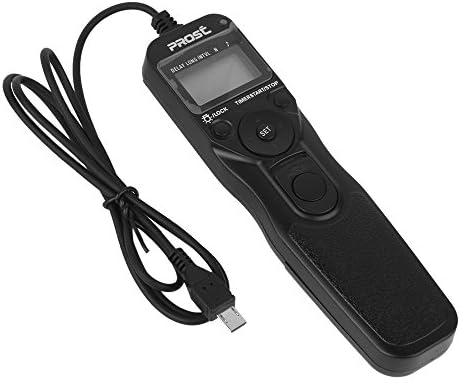 Prost Camera Shutter Release Wired LCD Timer Remote Control Intervalometer Time-lapse Photography Device for Rm-vpr1 Multi-terminal Plug for Sony Alpha A7r, A7, A6000, A3000, Slt-a58, Nex-3nl, Dsc-hx300, Dsc-rx100m3, Dsc-rx100m2, Dsc-rx100iii, Dsc-rx100ii by Prost