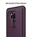 Ringke Onyx Compatible with LG G7 ThinQ Case Brushed Metal Design Flexible & Slim Dynamic Stroked Line Pattern Durable Anti Slip Shock Absorbent Cover for G7 Thin Q - Lilac Purple