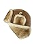 Zavelio Winter Trapper Fur Hat for Women Men - Trooper Aviator Genuine Leather Shearling Sheepskin Ushanka Hat
