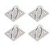 FYTRONDY Screws Mount Stainless Steel Ceiling Hook Hanger (4 in Pack)