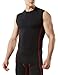 Tesla TM-MUA05-KKR_Medium Men's R Neck Sleeveless Muscle Tank Dry Compression Baselayer
