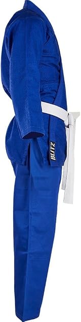 Blitz Judo Gi Blue 4/170cm Size 7oz 65/35 Polyester Cotton view 3