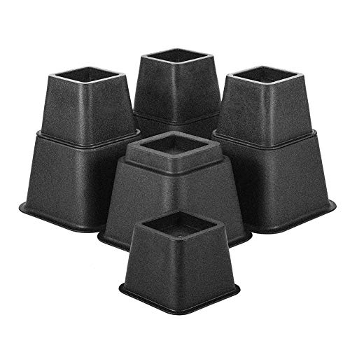 Heavy Duty Multi Height Adjustable Bed Risers Adjustable to 8, 5 or 3