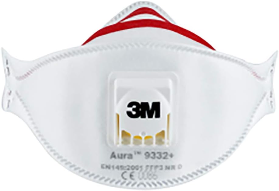 3M Aura Disposable Respirator, FFP3, Valved, 9332+