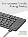 iClever BK06 LITE Bluetooth Keyboard - Foldable Keyboard Sync Up to 3 Devices, Rechargeable Multi Device Folding Keyboard for iPad iPhone Mac Tablet Laptop Android Phone Windows iOS