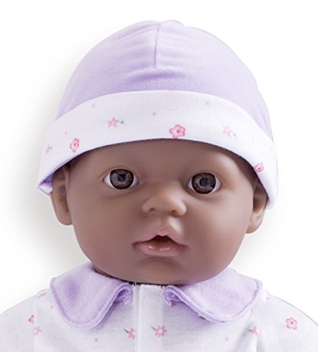 JC Toys, La Baby African American 16-inch Washable Soft Body Purple Play Doll - For Children 2 Years Or Older, Designed by Berenguer