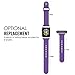 MoKo Apple Watch Series 3 Band, Soft Silicone Replacement Sports Band for iWatch 38mm 2017 series 3 / 2 / 1, PURPLE (Not fit 42mm Versions)