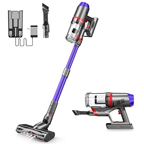 Cordless Vacuum Cleaner, ONSON Powerful Suction Stick Vacuum 4 in 1