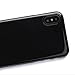 totallee iPhone X Case, Thinnest Cover Premium Ultra Thin Light Slim Minimal Anti-Scratch Protective - for Apple iPhone X (Jet Black)