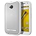 Moto E 2nd Gen Case - Poetic [Affinity Series] Moto E 2nd Gen Case - [TPU Grip Bumper] [Corner Protection] Protective Hybrid Case for Motorola Moto E 2nd Gen (2015) Frost Clear/White (3-Year Manufacturer Warranty From Poetic)