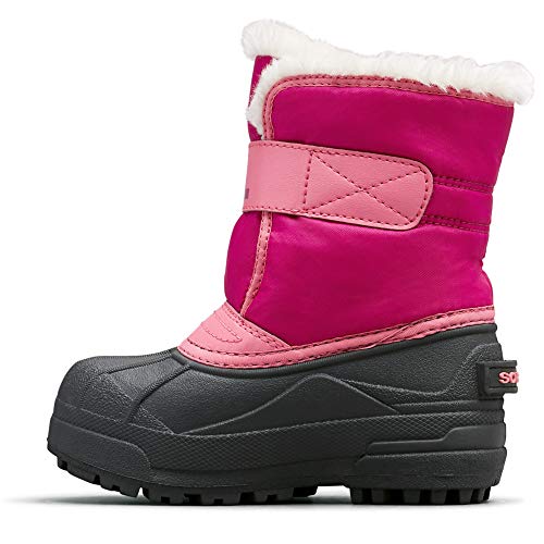 Sorel - Youth Snow Commander Snow Boots for Kids, Tropic Pink/Deep Blush, 9 M US