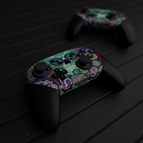 Sugar Skull Sombrero Decalgirl Skin Sticker Wrap Compatible with Nintendo Switch Pro Controller - Thumbnail 4