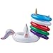 2 Pack Unicorn Party Games Ring Toss Game for Party Unicorn Inflatable Flotating Swimming Ring Toss Game for Pool Games for Kids Unicorn Party Favors Supplies Unicorn Party Decorations (Come with a Gift Box)