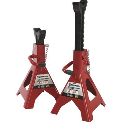 Strongway Double-Locking Jack Stands - Pair, 3-Ton Capacity, 11 1/4in.-16 3/4in. Lift Range