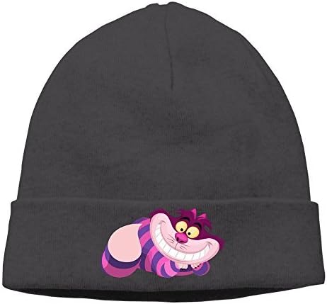 STUAOTO Alice In Wonderland Cheshire Cat Lounging Beanie Cap Black