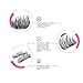 False Eyelashes Magnet - Ultra Long Magnetic Eyelash Cover the Entire Eyelids, Nature Look Fake Lashes 3D Handmade Reusable Lashes For Women Makeup (４ PCS)