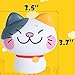 AOLIGE 4pcs Cat Squishies Party Favors Animals Toys Table Decorations for Kids